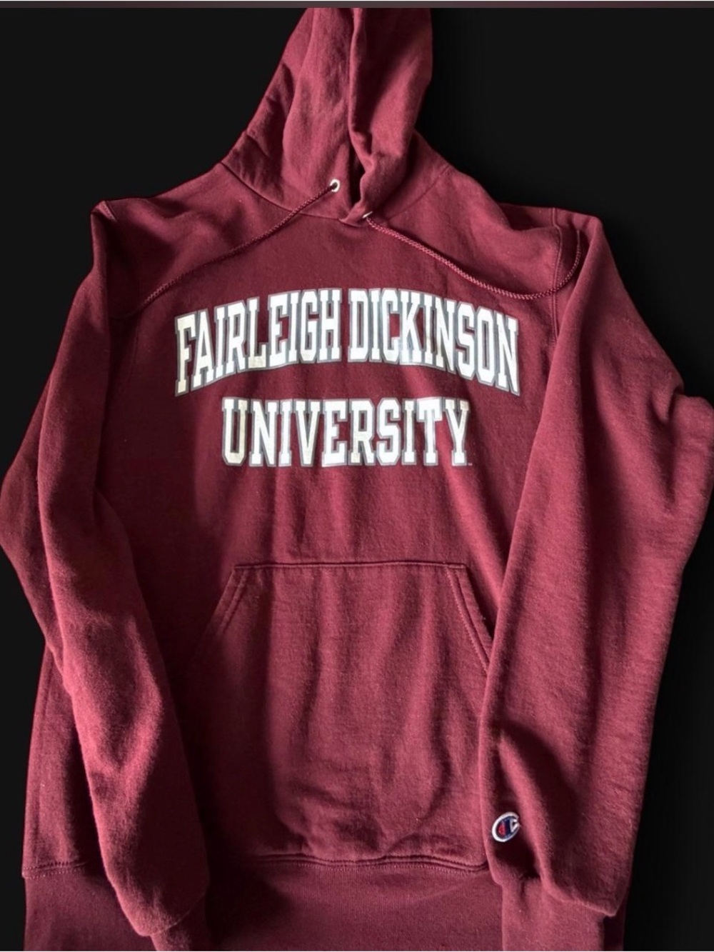 Champion Burgundy Fairleigh Dickinson University Hoodie